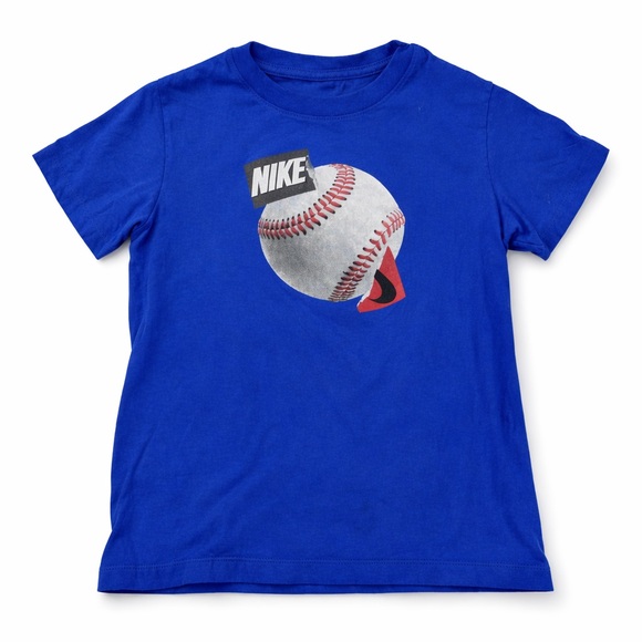 Nike Other - Nike Blue Baseball Graphic Tee Youth Large Athletic T Shirt